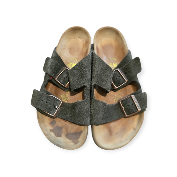 Birkenstock Arizona sandals in mocha brown suede leather 38 - Picture 7 of 7
